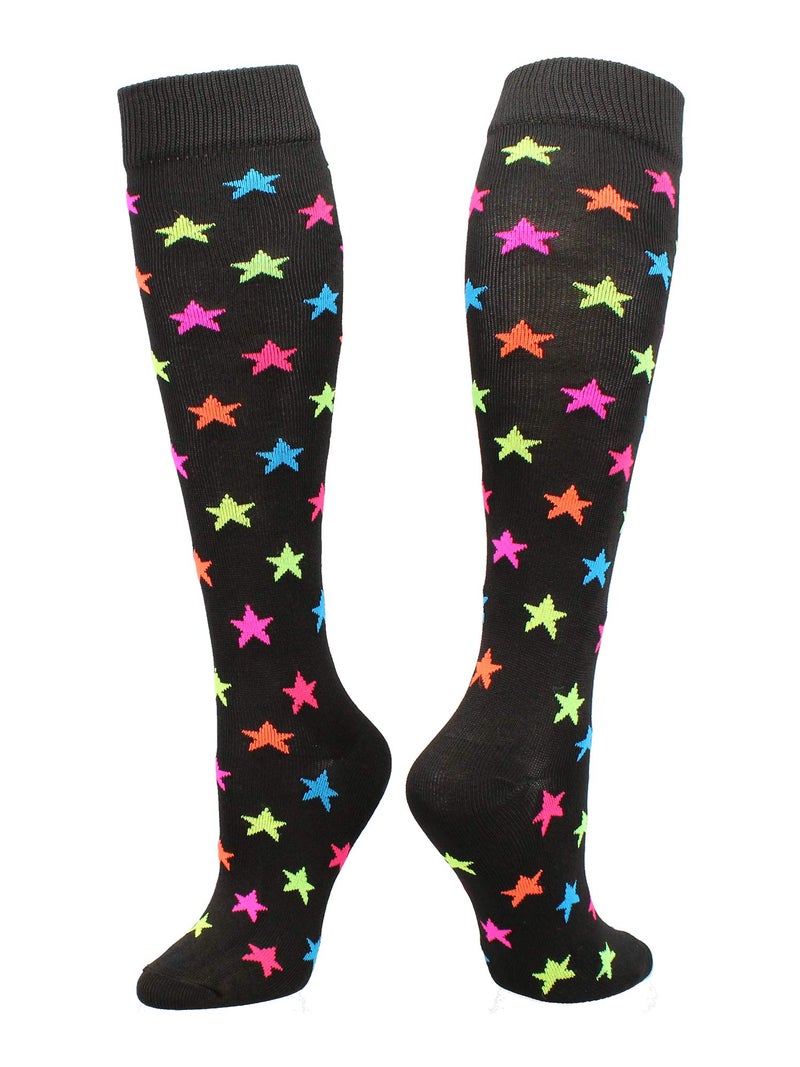 TCK Krazisox Multi-Color Stars (Black, Medium) - Image 1
